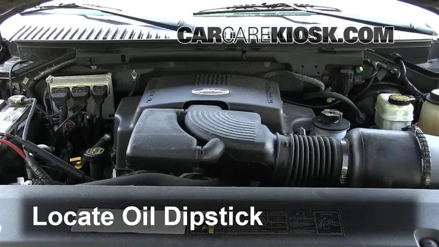 2004 Ford Expedition XLT 5.4L V8 Aceite Controlar nivel de aceite